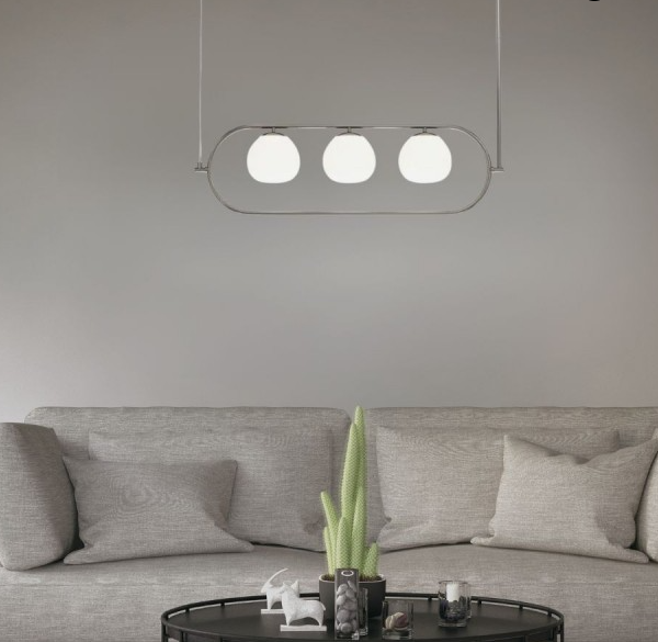 Maytoni Erich visilica hrom-bela E14x3 40W