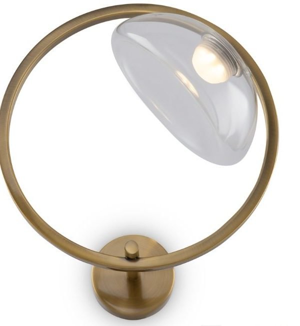 Maytoni Lunare zidna lampa mesing-staklo 3000K 5W