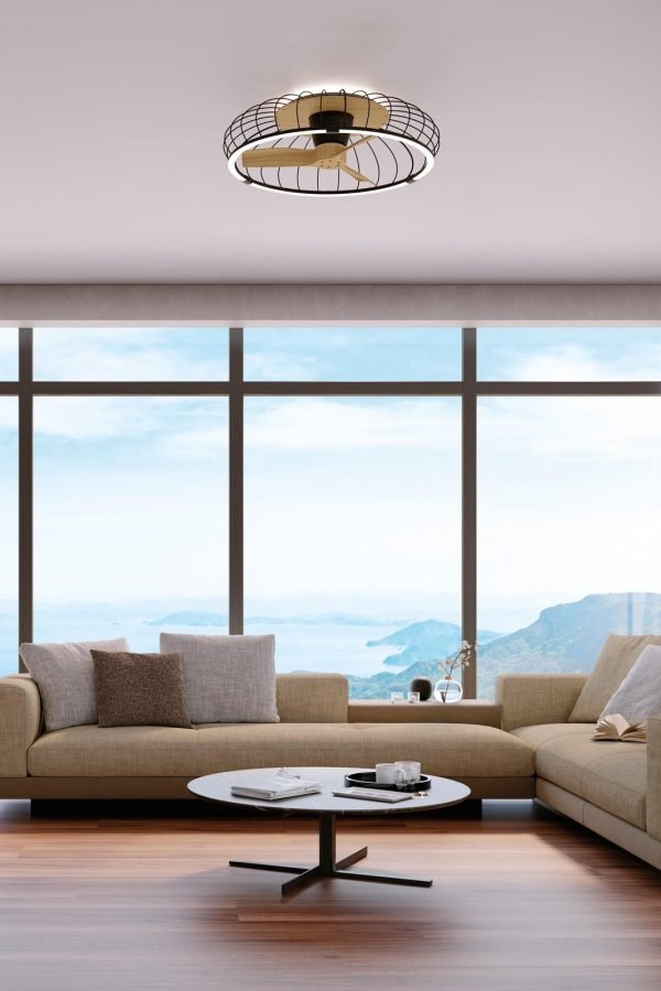 Mantra Nature Ventilator crna led 75W 4000K dimabilni