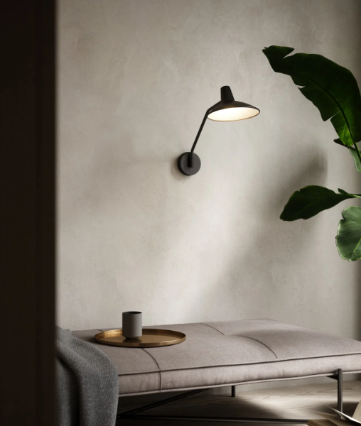 Design For The People Darci zidna lampa crna