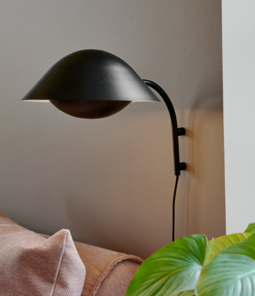 Nordlux Freya zidna lampa crna