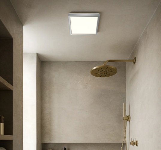 Nordlux Oja 29 Square IP54 3000/4000K 3-step plafonska lampa hrom