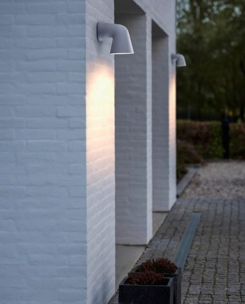 Nordlux Front Single spoljašnja zidna lampa bela