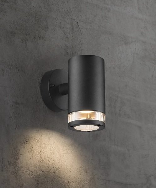 Nordlux Birk Single spoljašnja zidna lampa crna