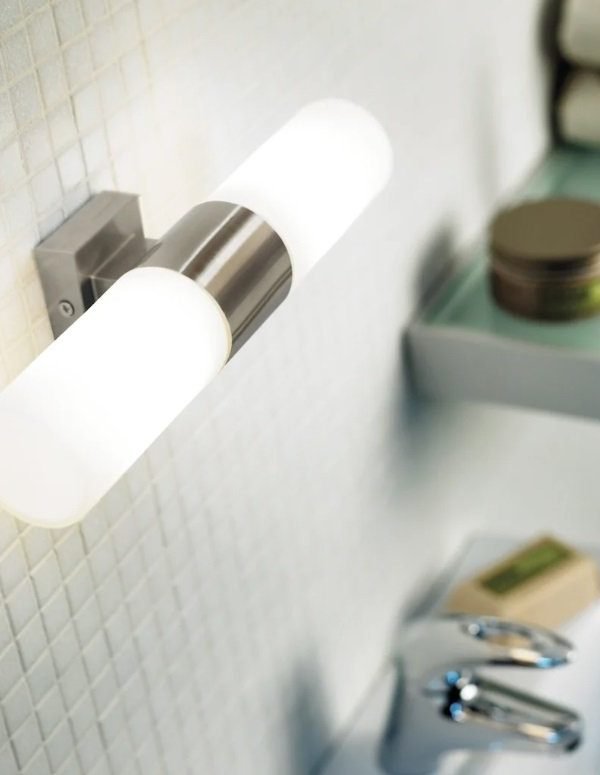 Nordlux Tangens Double zidna lampa brušeni čelik