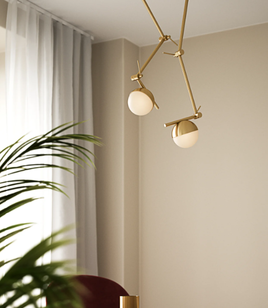 Nordlux Contina zidna lampa mesing