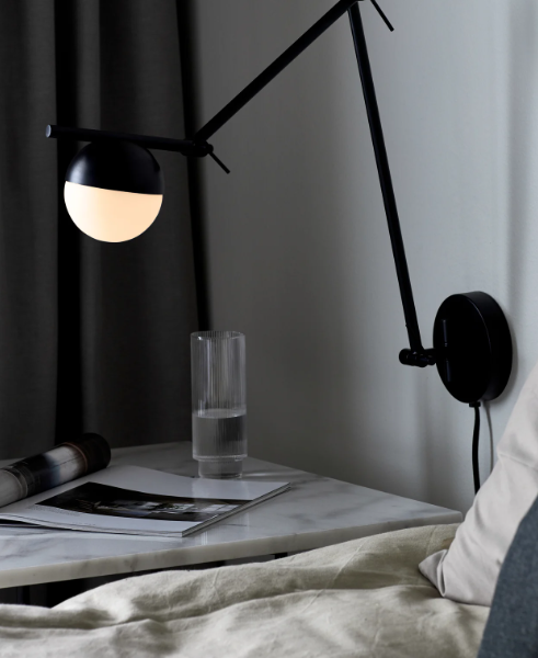 Nordlux Contina zidna lampa crna