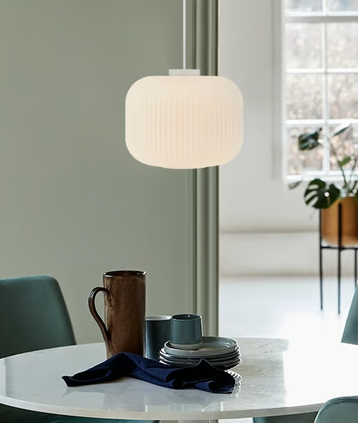 Nordlux Milford 30 visilica opal bela