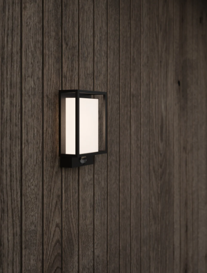 Nordlux Nestor spoljašnja zidna lampa sa senzorom crna