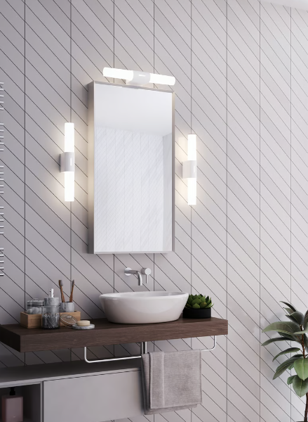 Nordlux Helva Double Basic zidna lampa bela