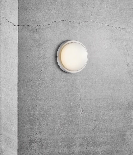 Nordlux Cuba Outdoor Energy Round spoljašnja zidna lampa bela