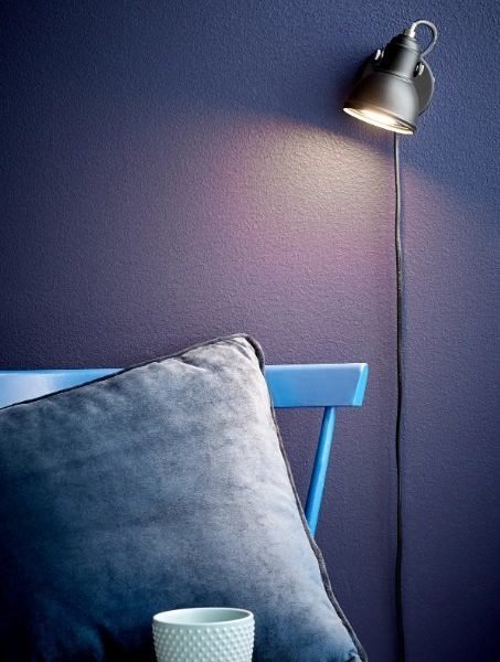 Nordlux Aslak zidna lampa crna