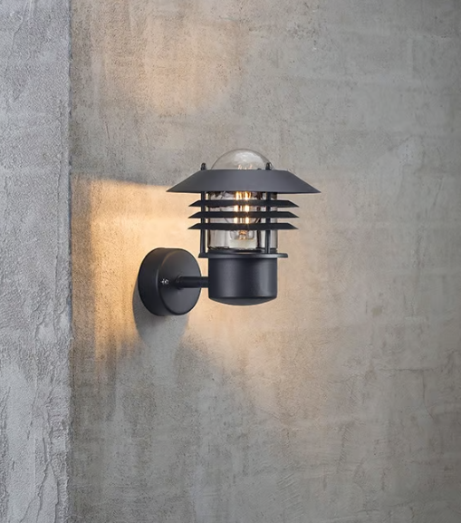 Nordlux Vejers Up spoljašnja zidna lampa crna
