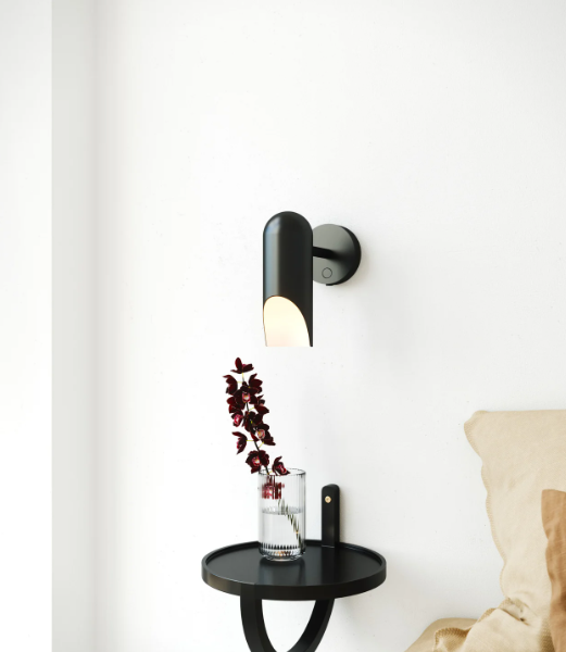 Design For The People Rochelle zidna lampa crna