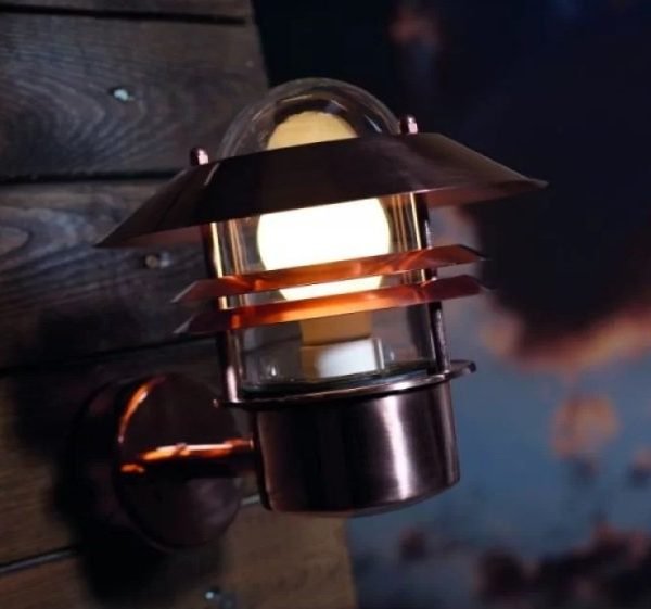 Nordlux Blokhus Up spoljašnja zidna lampa bakar