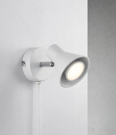 Nordlux Eik zidna lampa bela