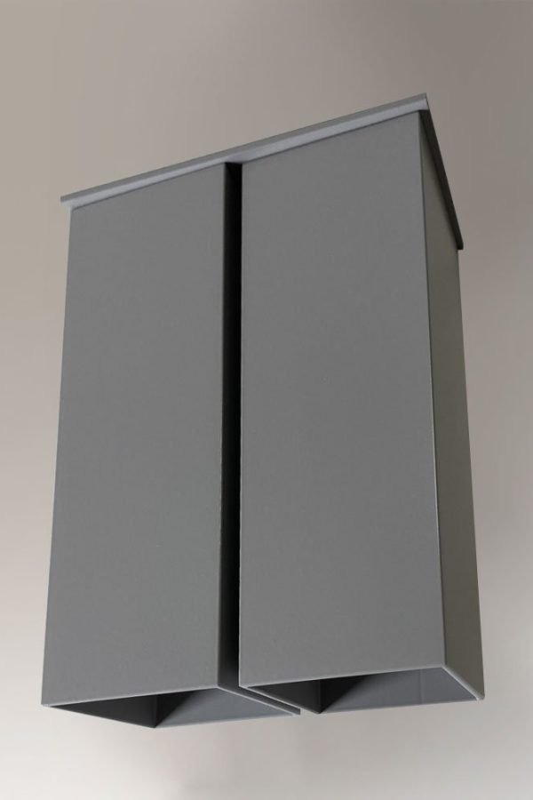 Shilo Toda nadgradna lampa siva (180 mm)