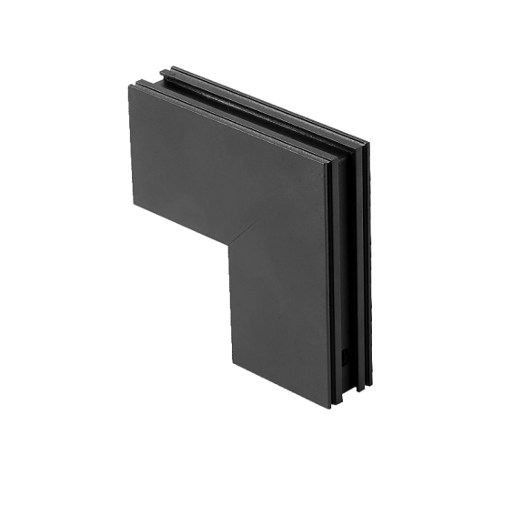 Mantra Magneto L konektor nadgradni zid-zid unutrašnji crna slim