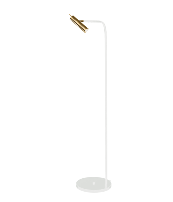 Amplex AMOS – Podna Lampa Belo/Zlatno