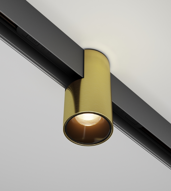 Maytoni Alfa Exility magnetni šinski reflektor crni 3000K 7W 50°
